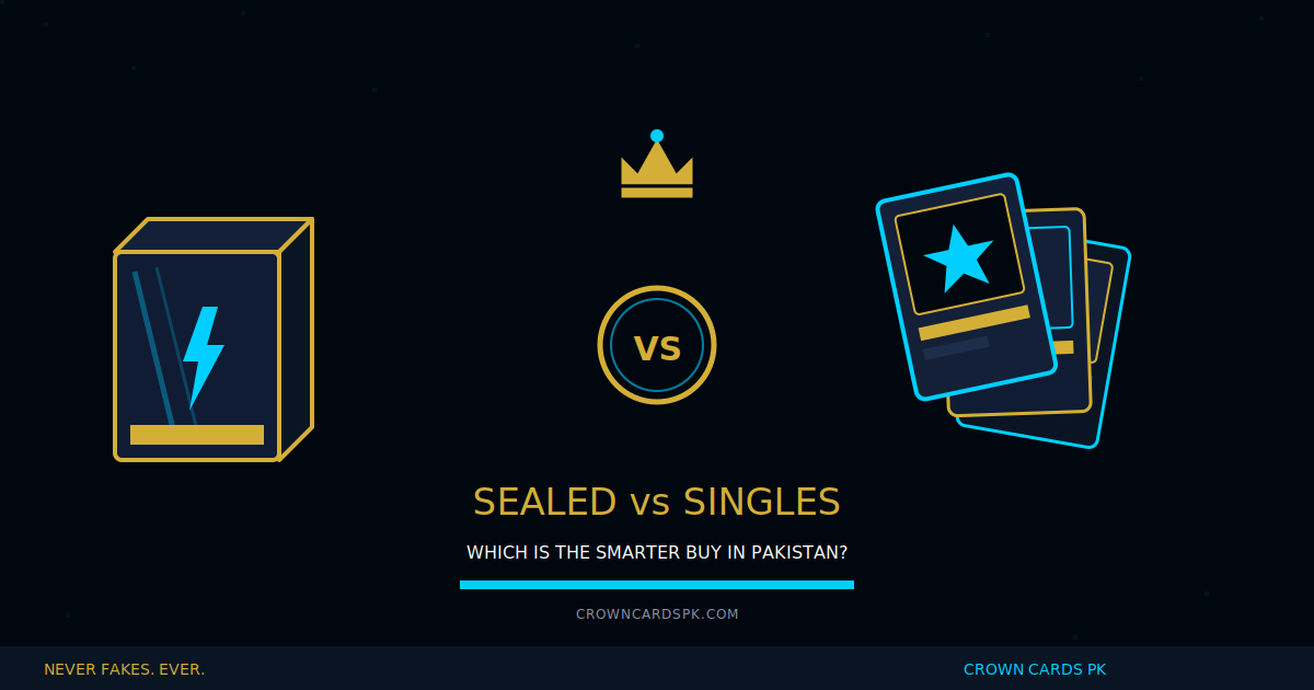 Sealed vs Singles: Pokémon Buying Guide for Pakistan | Crown Cards PK