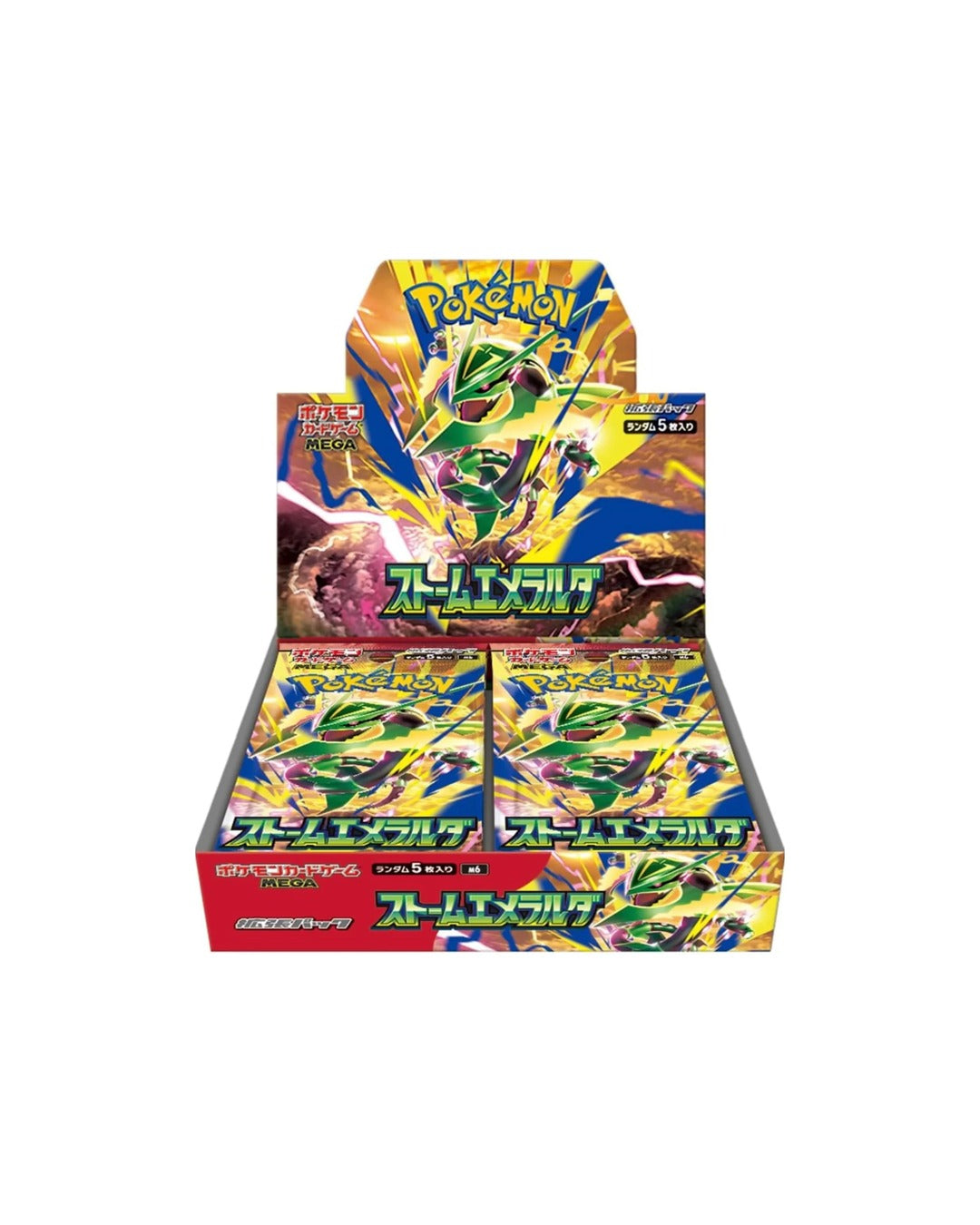 Storm Emeralda M6 Japanese Pokémon booster box sealed - Mega Rayquaza ex - Crown Cards PK Pakistan
