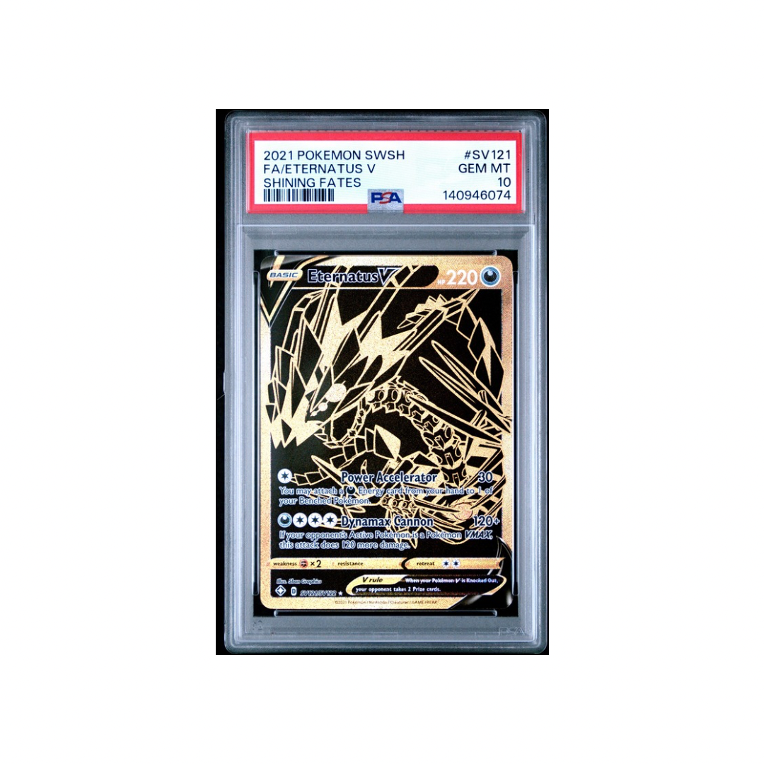 Eternatus V – Shining Fates – SV121/SV122 – PSA 10 – Graded Pokémon Pakistan