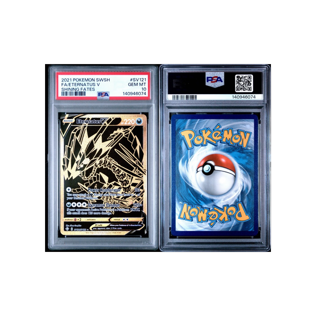 Eternatus V – Shining Fates – SV121/SV122 – PSA 10 – Graded Pokémon Pakistan