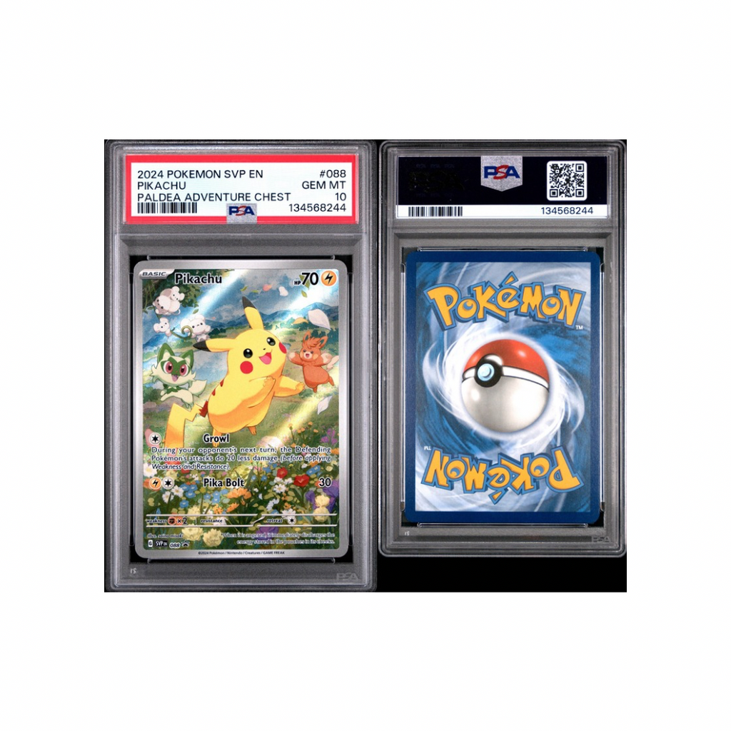 Pikachu – SVP 088 – Paldea Adventure Chest Promo – PSA 10 – Graded Pokémon Pakistan