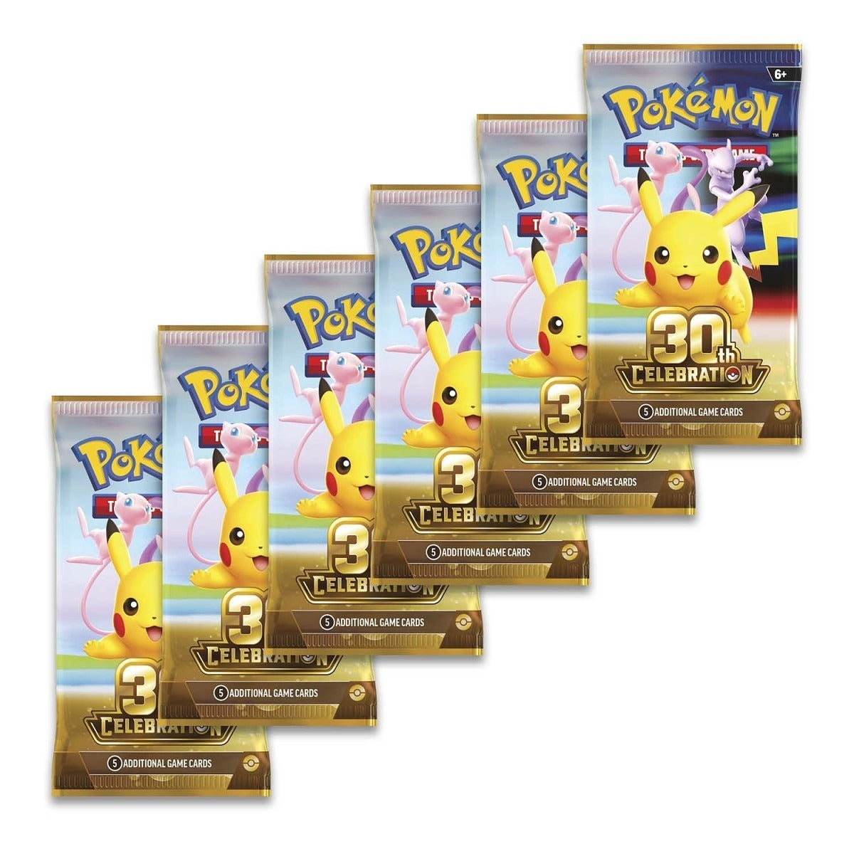 30th Celebration booster packs x6 inside the bundle - Crown Cards PK