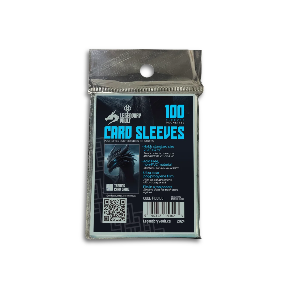 Legendary Vault soft card sleeves 100 pack for trading cards
