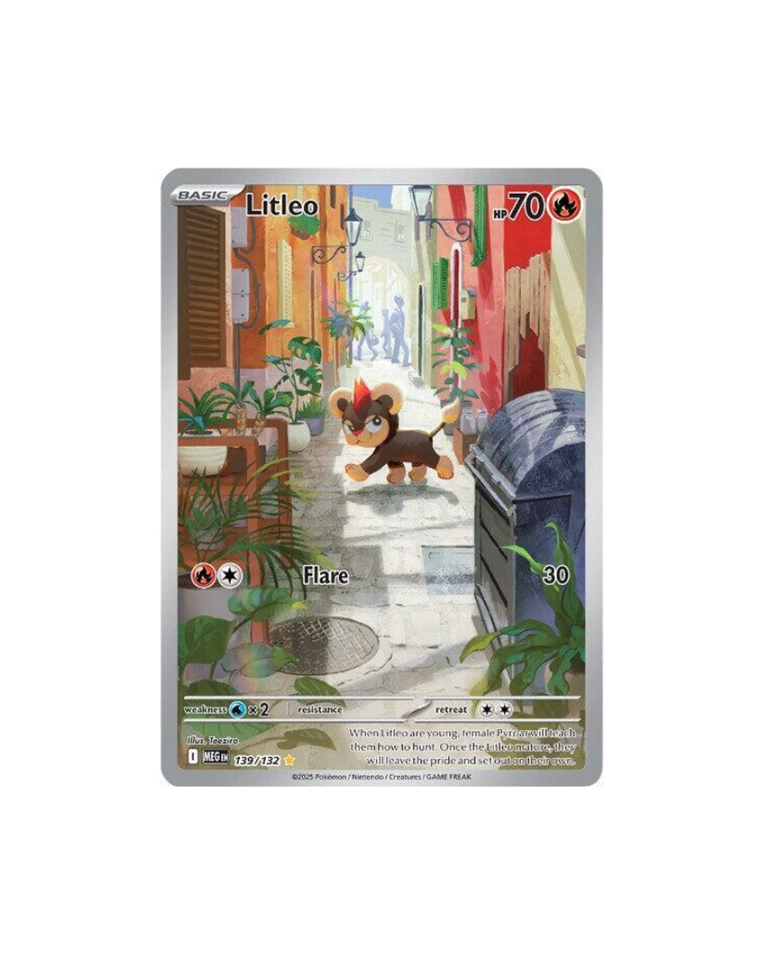 Litleo 139/132 Illustration Rare card from Mega Evolution set