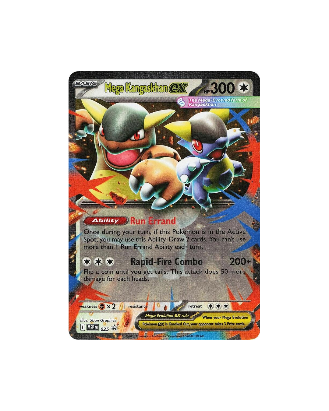 Mega Kangaskhan ex 025 Promo card from Mega Evolution Promo