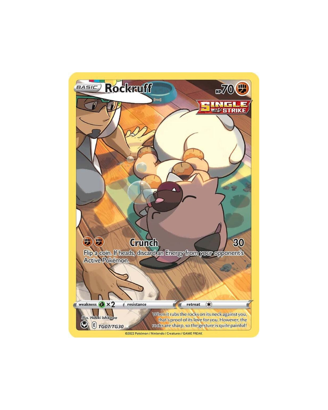 Rockruff TG07/TG30 Ultra Rare card from Silver Tempest set