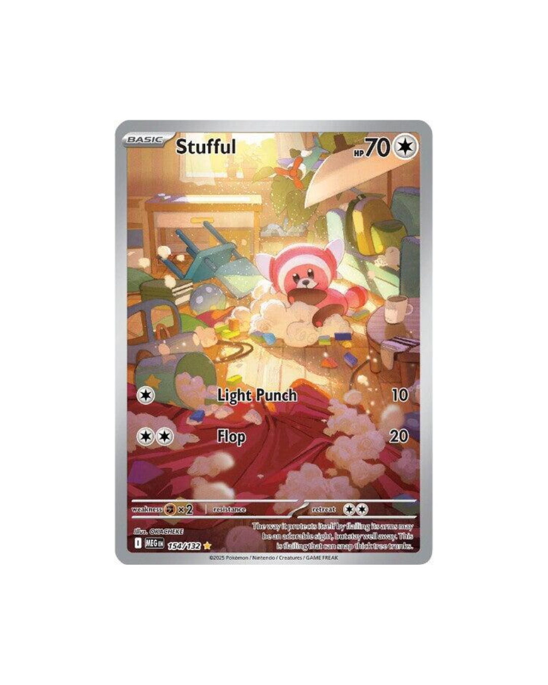 Stufful 154/132 Illustration Rare card from Mega Evolution set