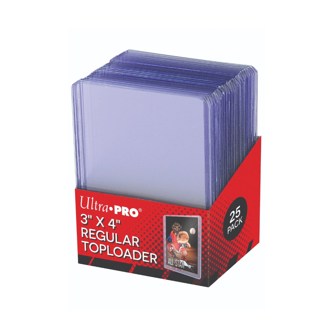 Ultra Pro 3x4 regular toploaders 25 pack for trading cards
