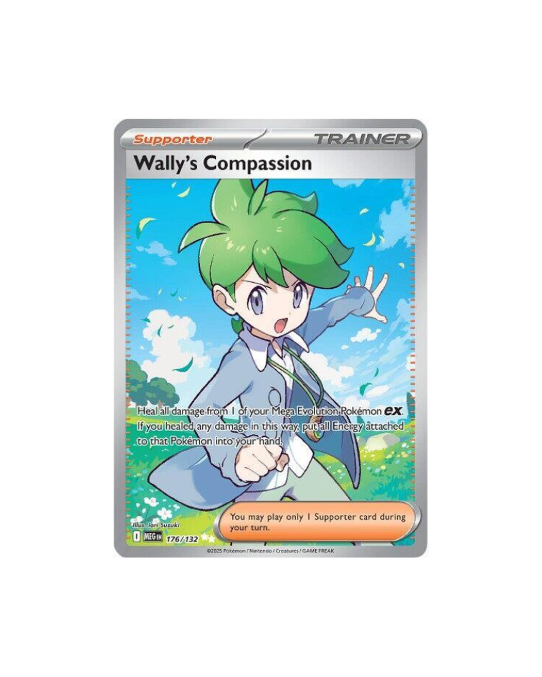Wally's Compassion 176/132 Ultra Rare card from Mega Evolution set